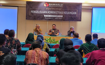 Wujudkan Tertib Administrasi Anggaran Pemilu 2024, Bawaslu Batola Adakan Rakoor Pengelola Keuangan Adhoc